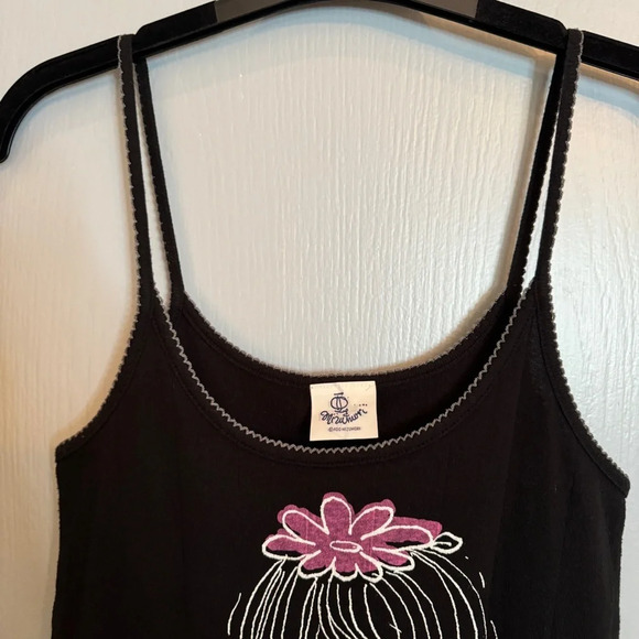 Ado Mizumori Tank Top Sz XS Kidcore  Y2K Kawaii Rhinestone‎ Mermaid Lettuce Hem - Picture 3 of 13